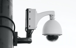 cctv security camera on a white background